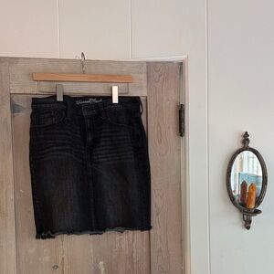 Universal Thread Black Denim Mini Skirt
